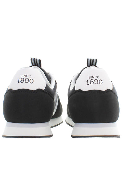 Black Polyester Sneaker