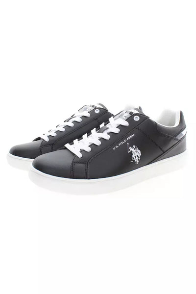 Black Polyester Sneaker