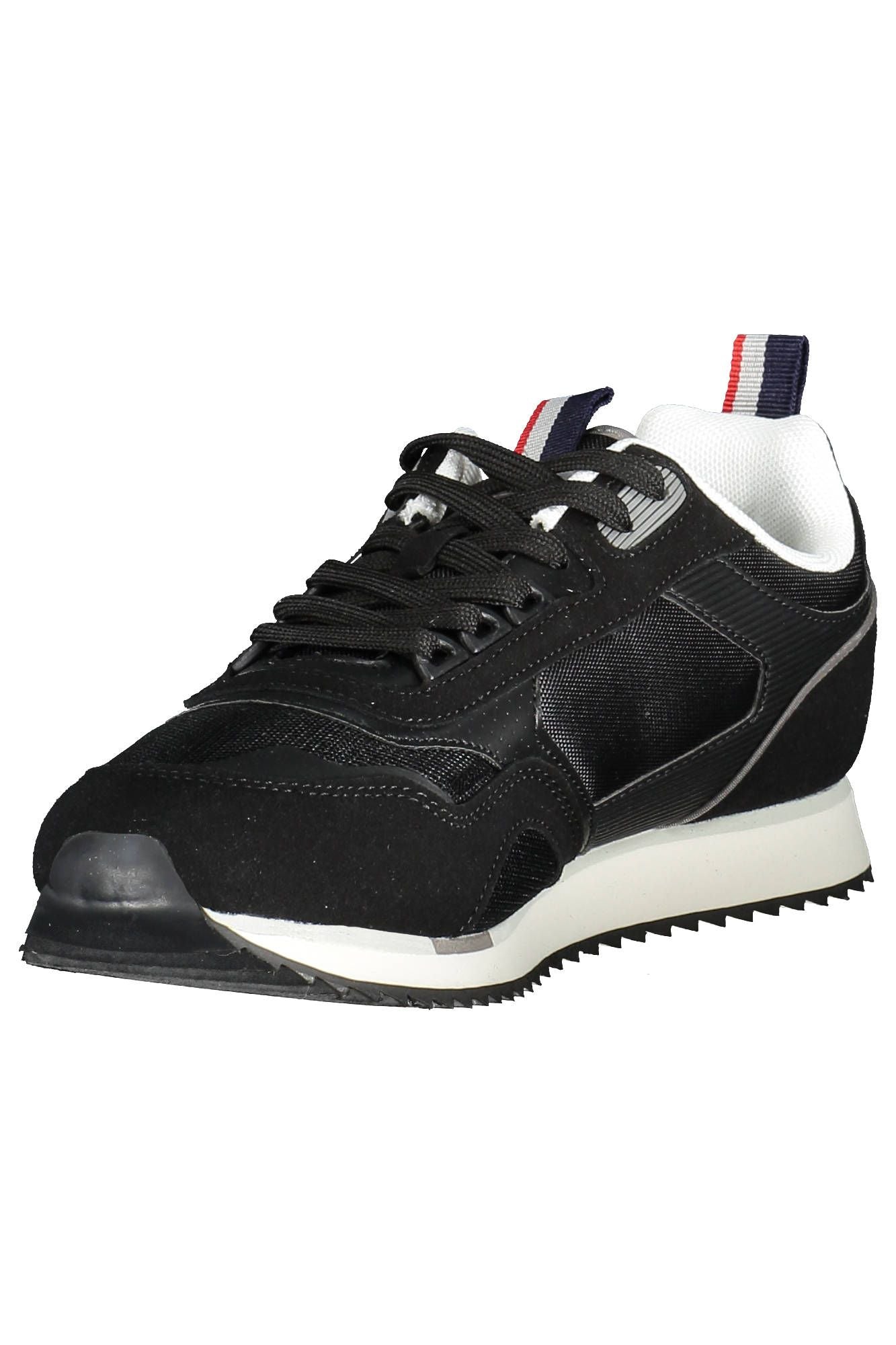 Black Polyester Sneaker