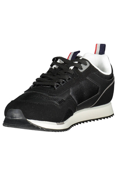 Black Polyester Sneaker