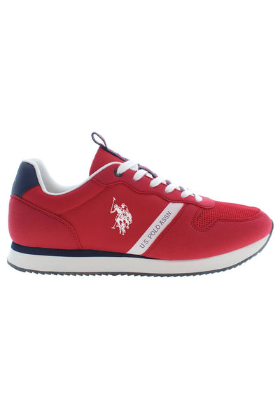 Red Polyester Sneaker