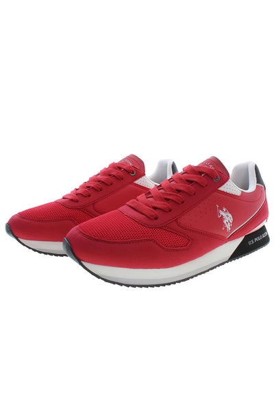 Red Polyester Sneaker