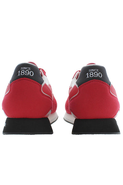 Red Polyester Sneaker