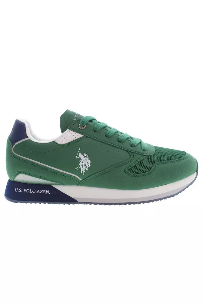 Green Polyester Sneaker