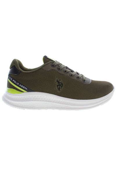 Green Polyester Sneaker