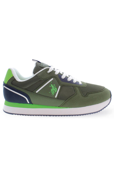 Green Polyester Sneaker