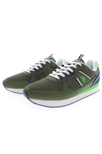 Green Polyester Sneaker