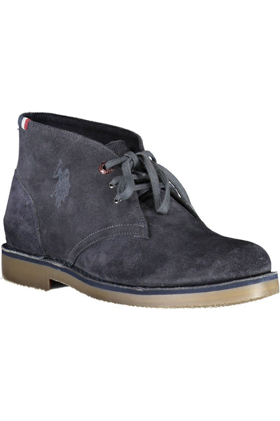 Blue Polyester Boot