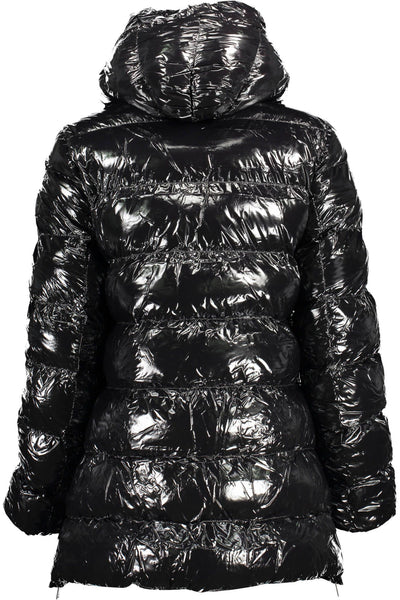 Black Polyester Jackets & Coat