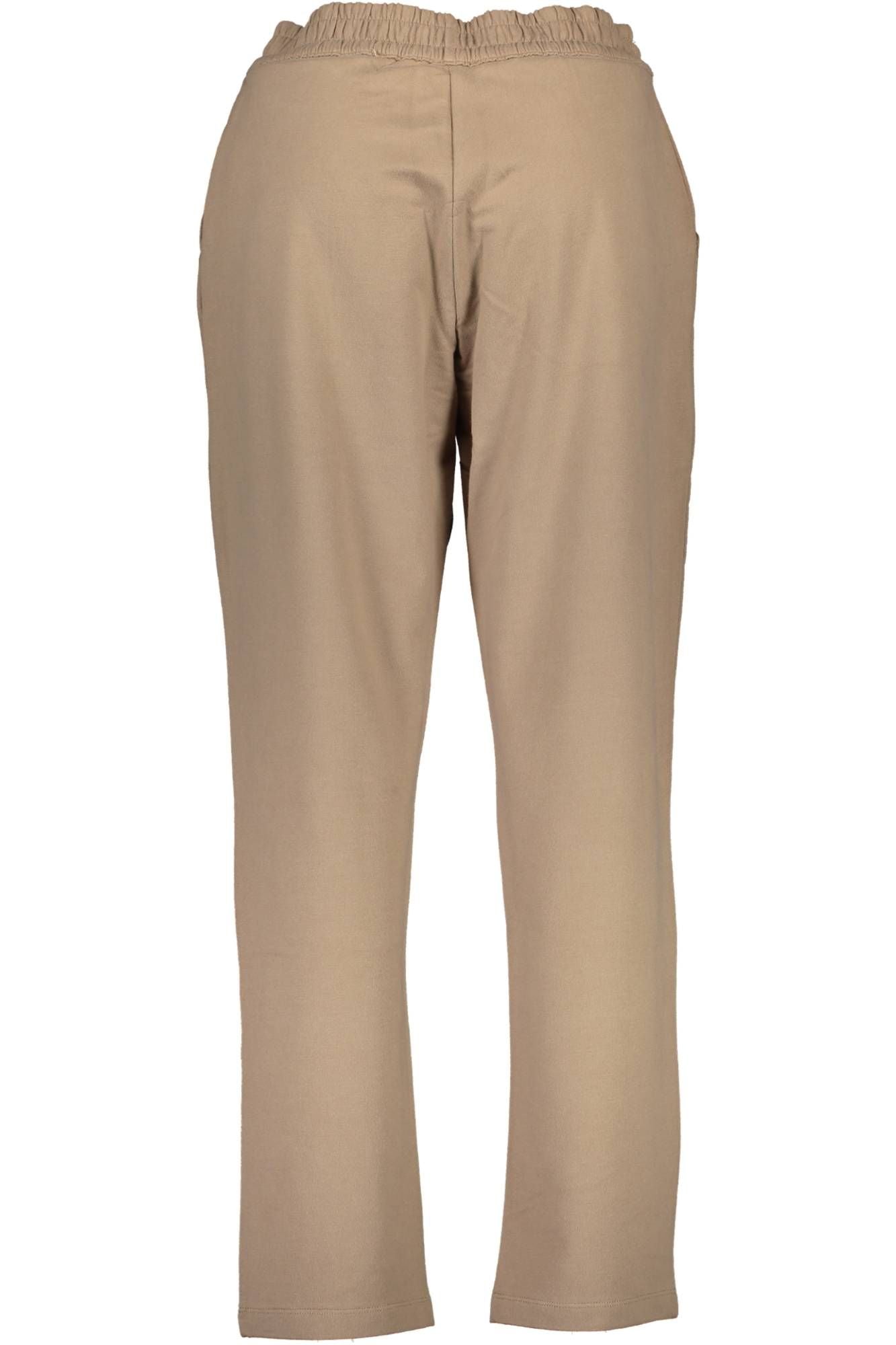 Beige Cotton Jeans & Pant