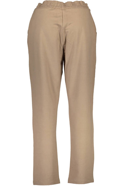 Beige Cotton Jeans & Pant