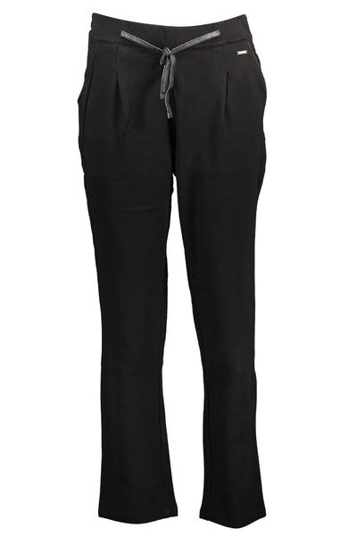 Black Cotton Jeans & Pant