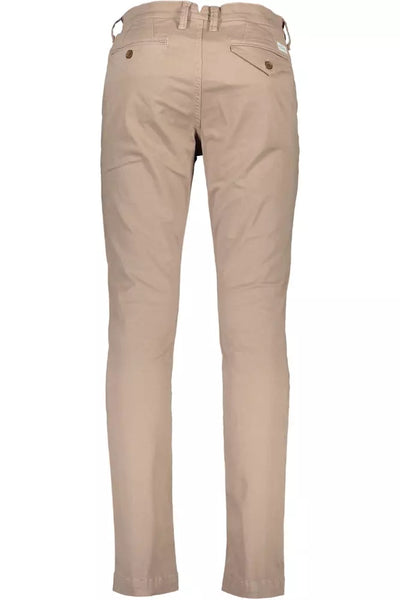 Beige Cotton Jeans & Pant