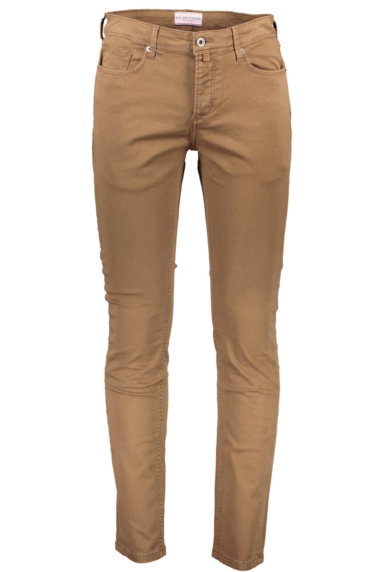 Brown Cotton Jeans & Pant