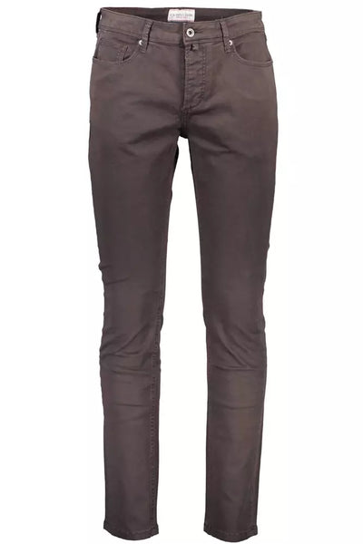 Brown Cotton Jeans & Pant