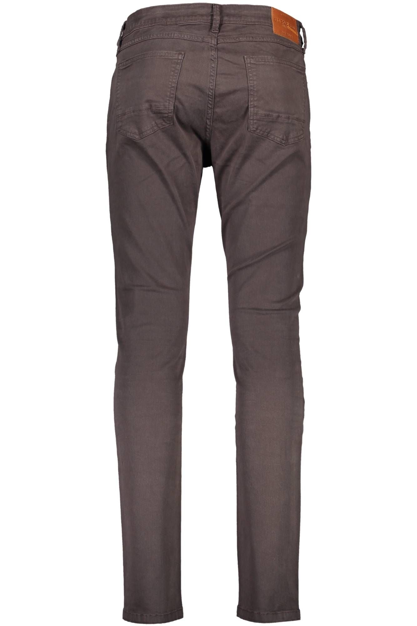 Brown Cotton Jeans & Pant