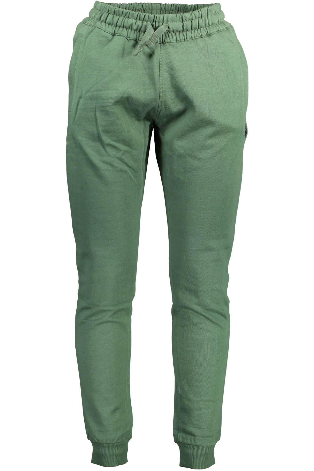 Green Cotton Jeans & Pant