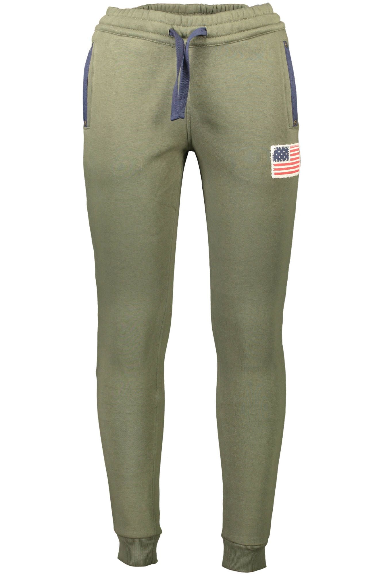 Green Cotton Jeans & Pant