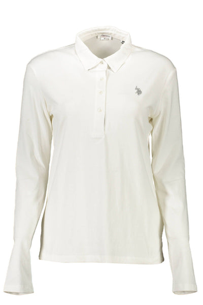 White Cotton Polo Shirt