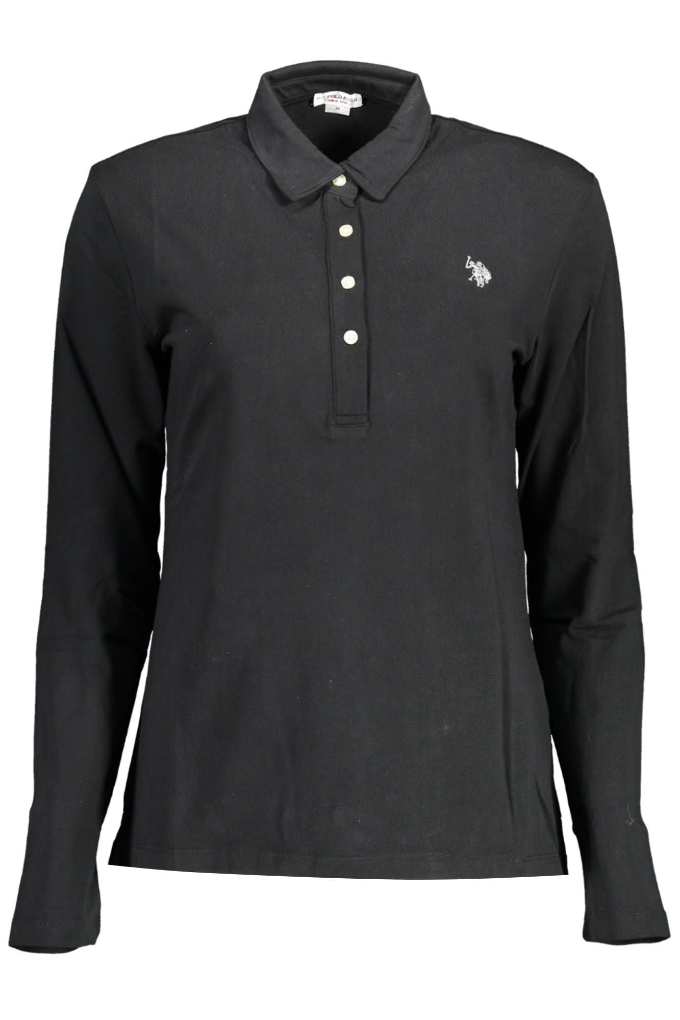 Black Cotton Polo Shirt