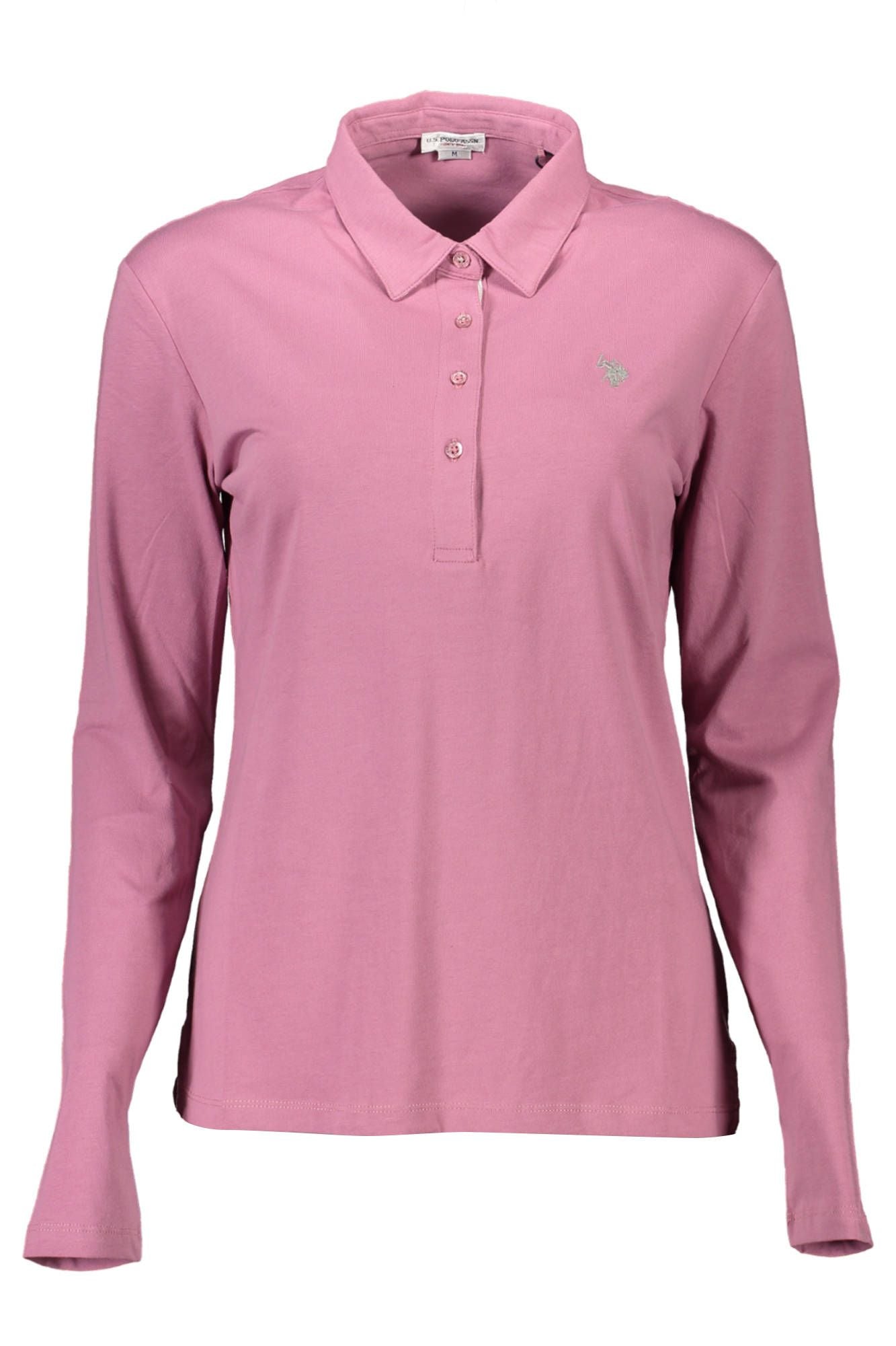 Pink Cotton Polo Shirt