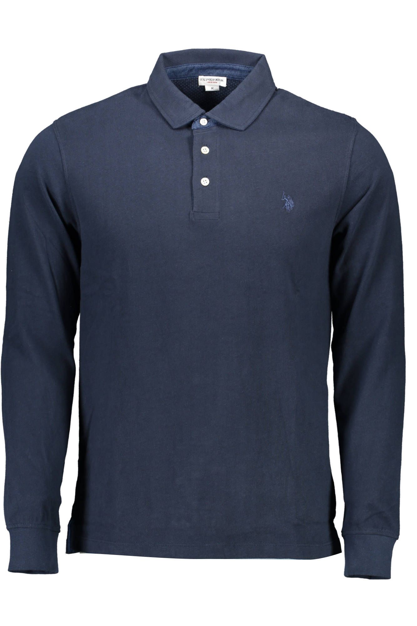 Blue Cotton Polo Shirt