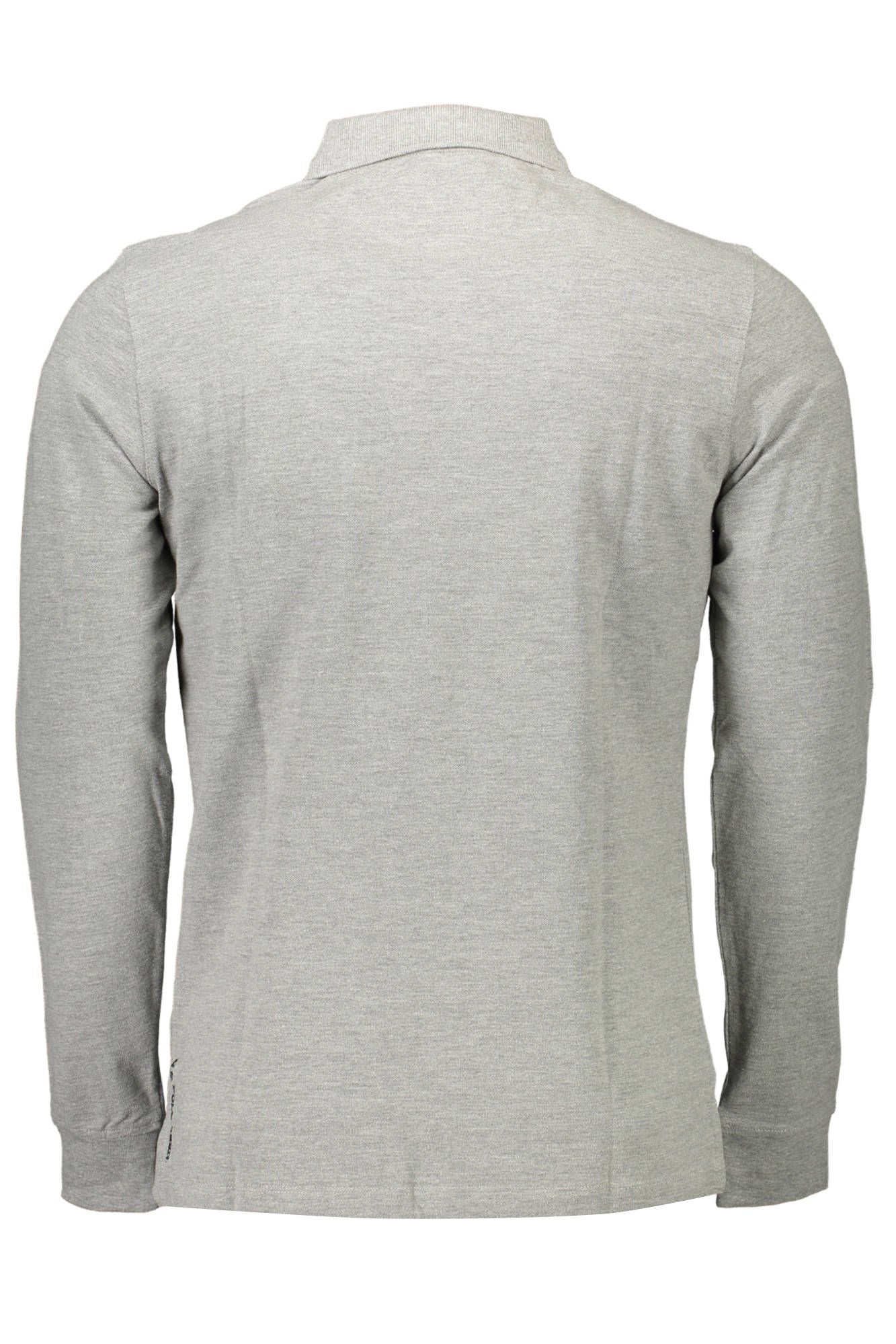 Gray Cotton Polo Shirt