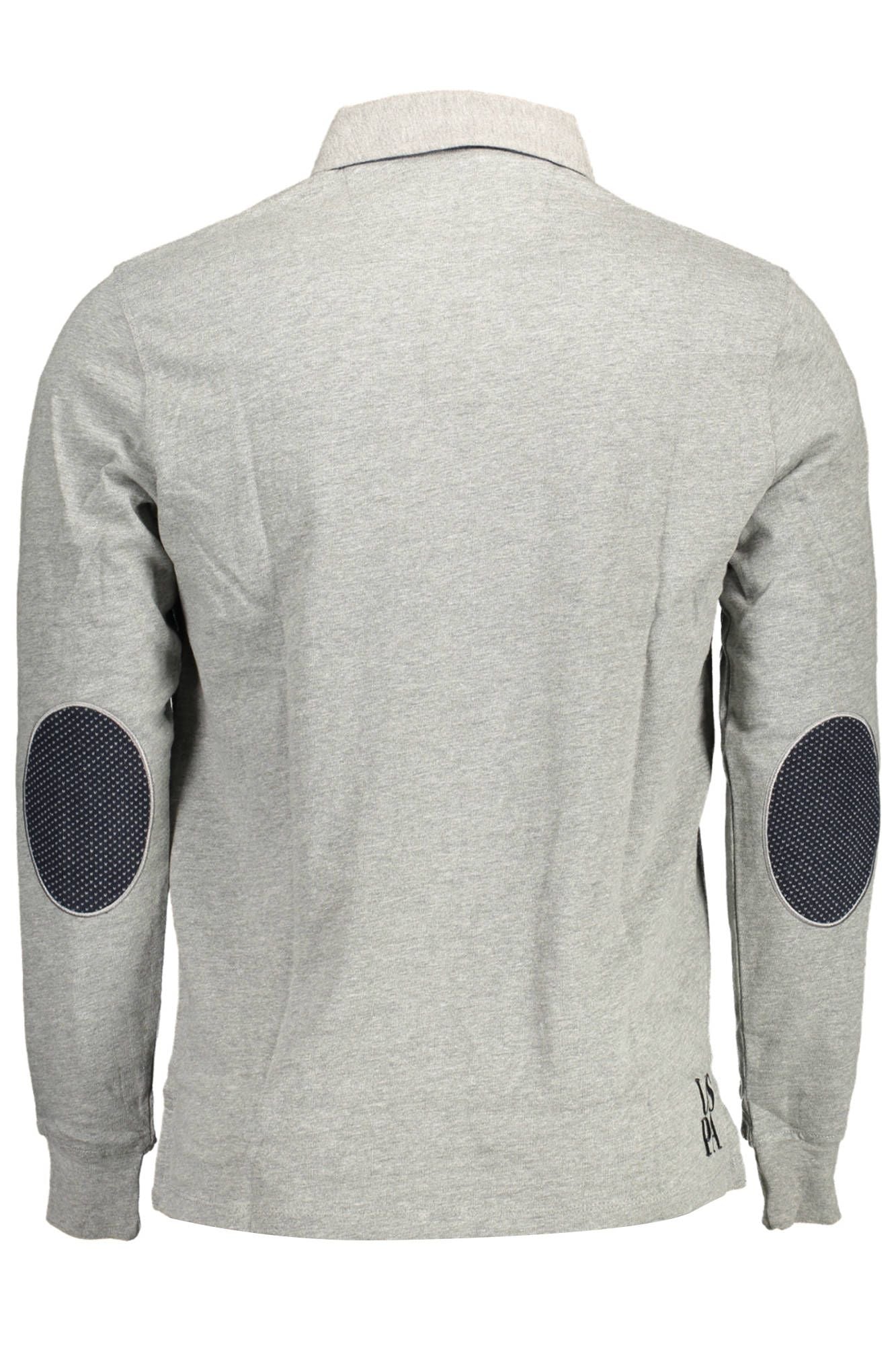 Gray Cotton Polo Shirt