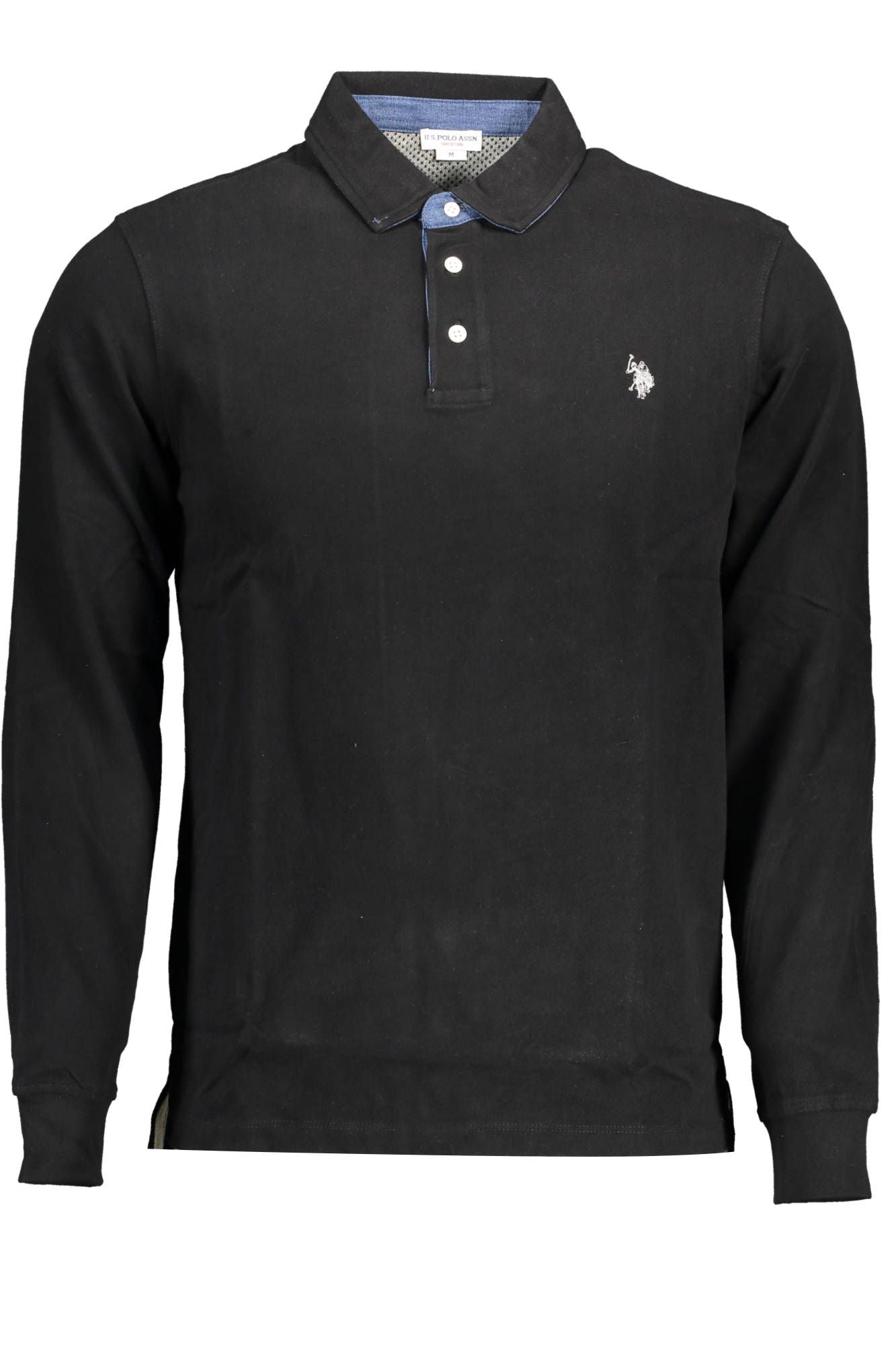 Black Cotton Polo Shirt