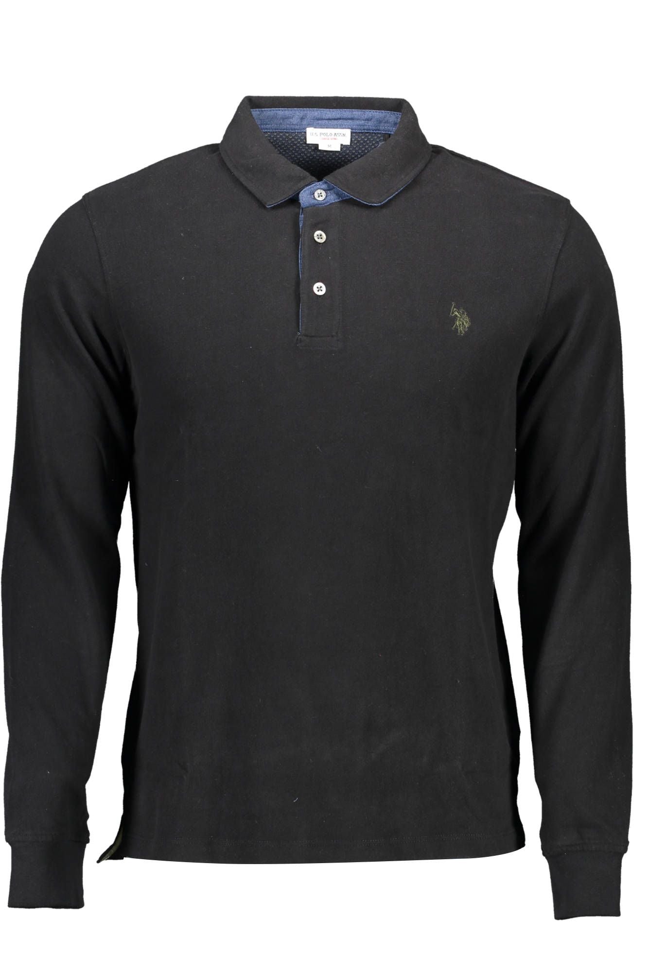 Black Cotton Polo Shirt