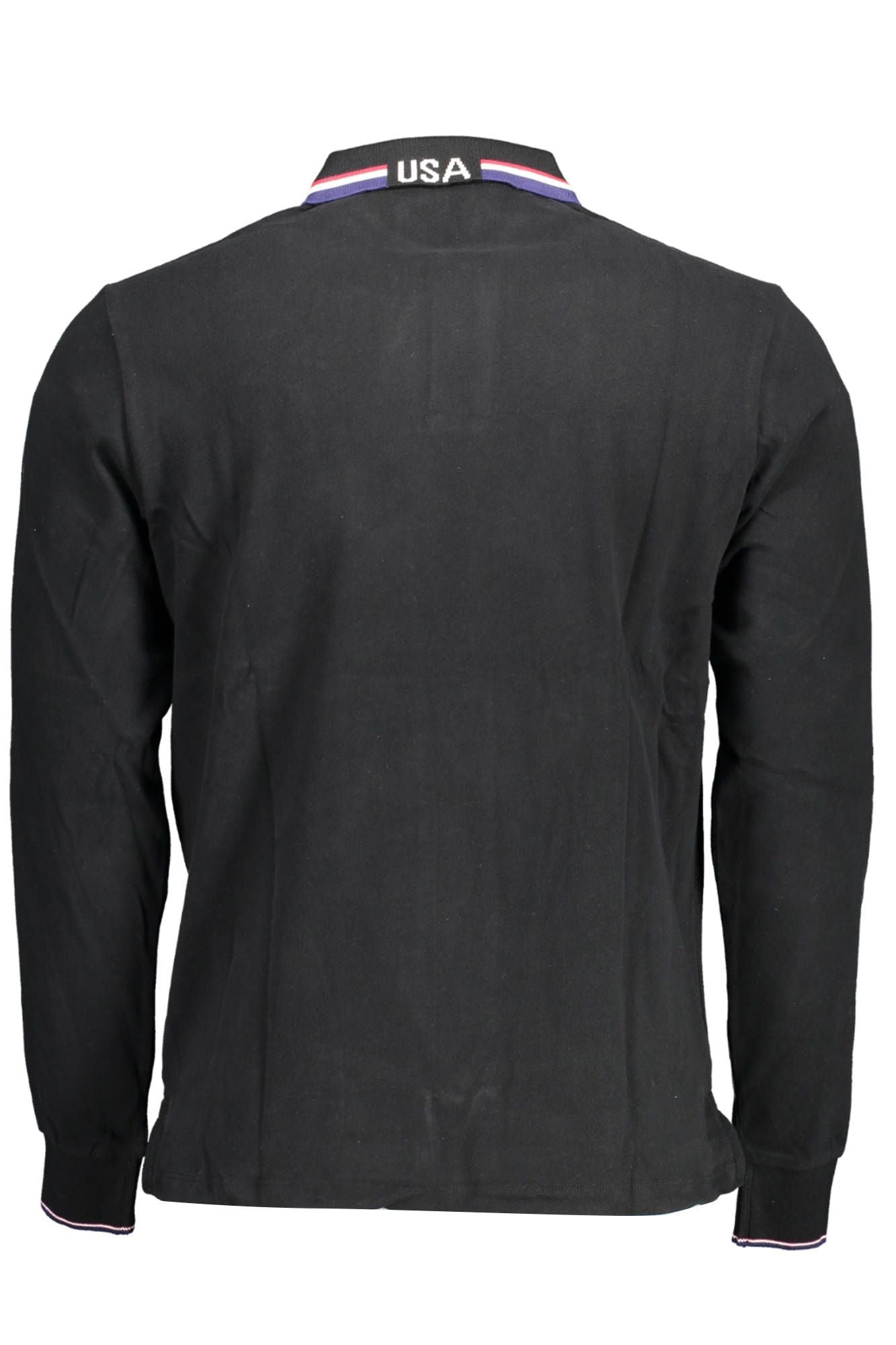 Black Cotton Polo Shirt