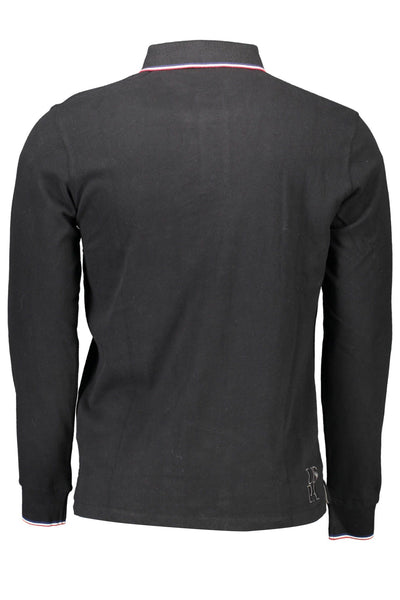 Black Cotton Polo Shirt