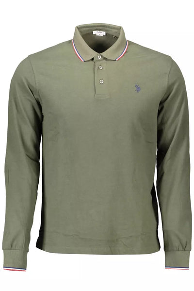 Green Cotton Polo Shirt