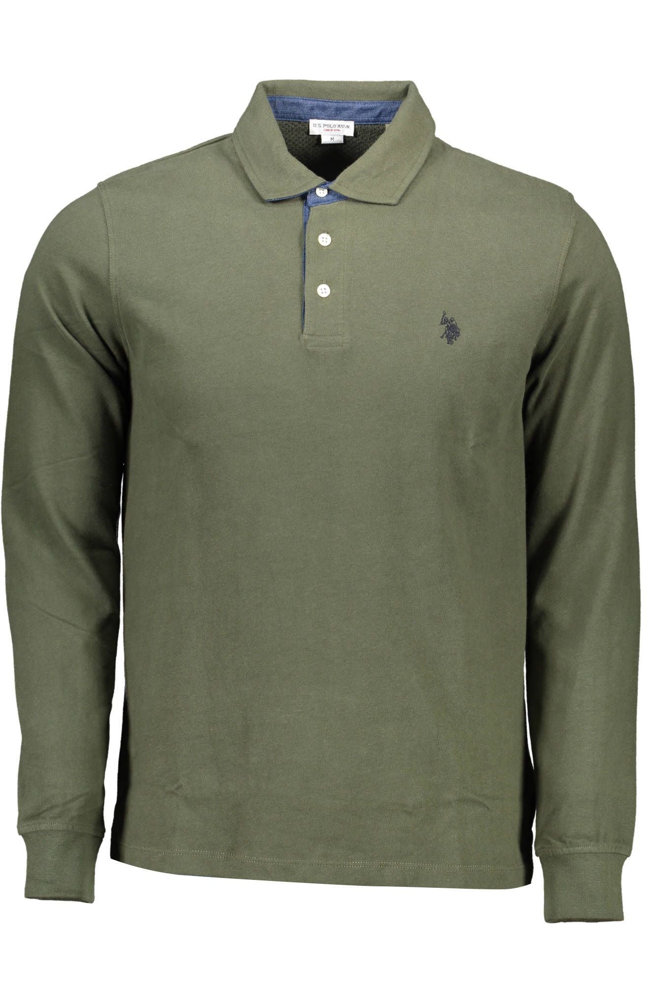 Green Cotton Polo Shirt