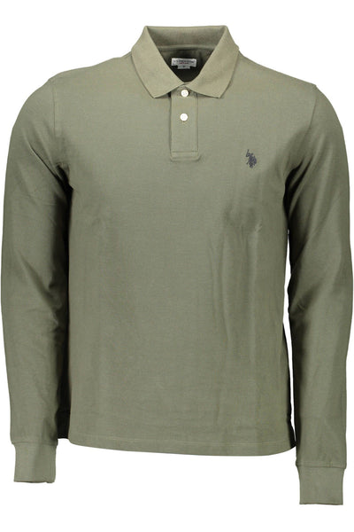 Green Cotton Polo Shirt