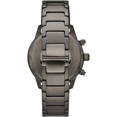 Grey Steel Chronograph Watch