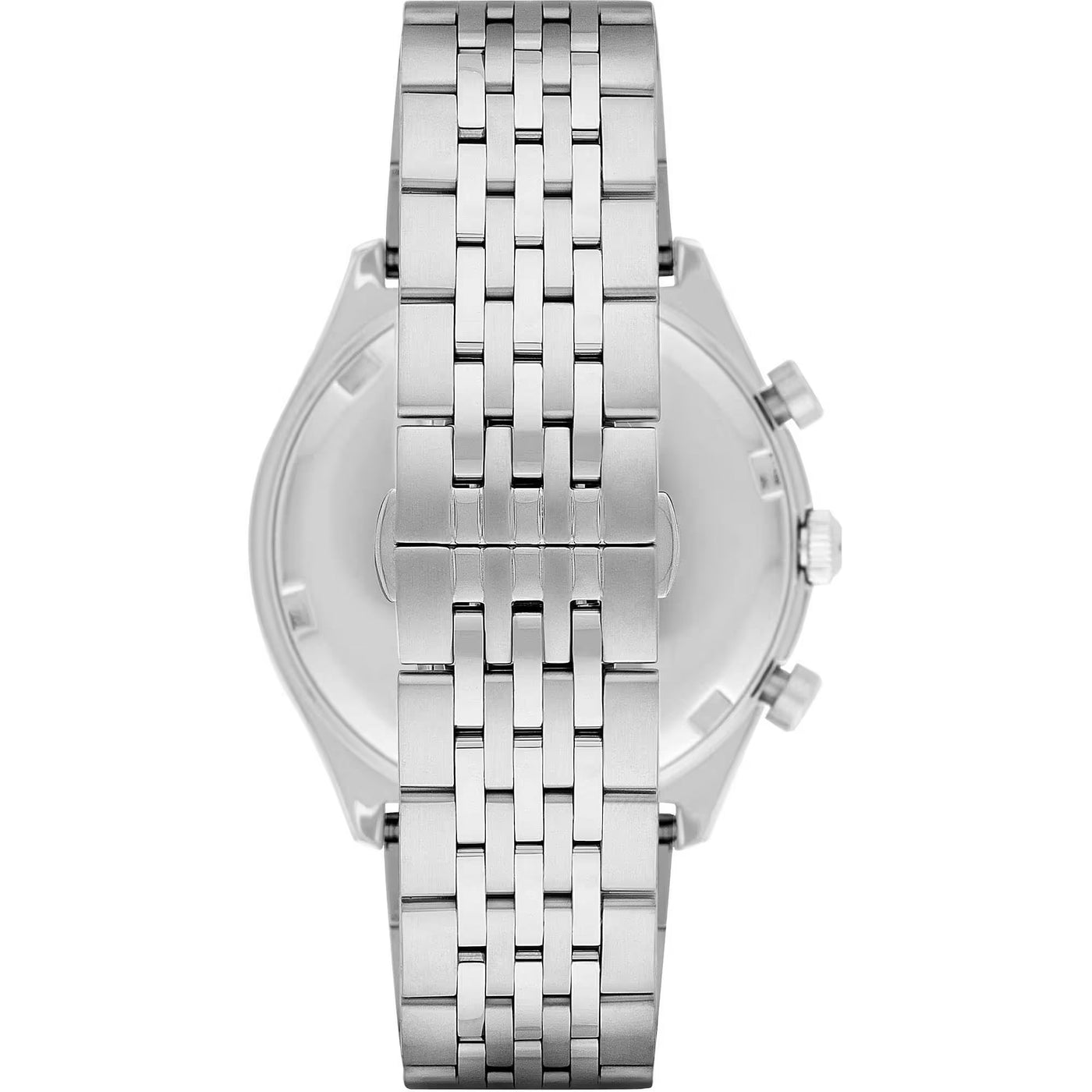 Silver Steel Chronograph Watch