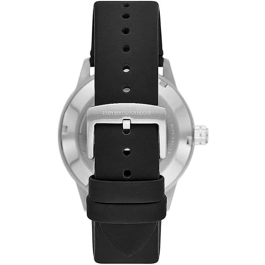 Black Leather Automatic Watch