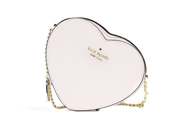 Love Shack Light Rose Mini Leather Chain Heart Crossbody Handbag