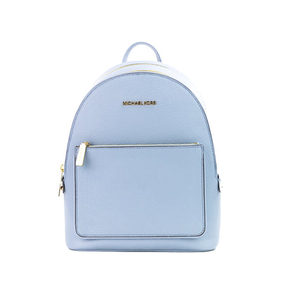 Adina Medium Pale Blue Pebble Leather Convertible Backpack BookBag