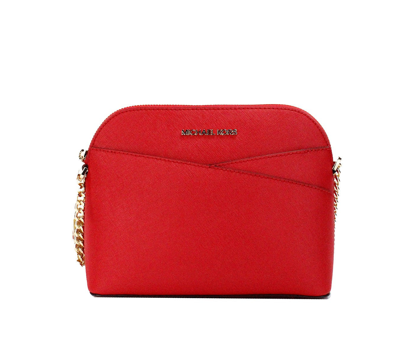 Jet Set Bright Red Medium X Dome PVC Crossbody Bag Purse